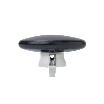 Polyester vlaggenmast zwart platte knop