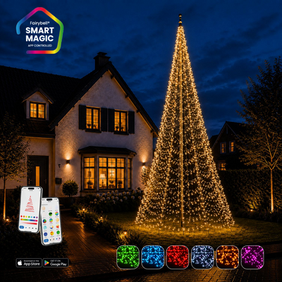 Fairybell PRO Smart Magic 8 meter met 1536 RGBW-leds in warm wit