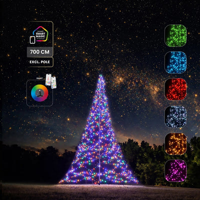 Fairybell Pro Smart Magic 7 meter 1344 LED RGBW met multicolor licht