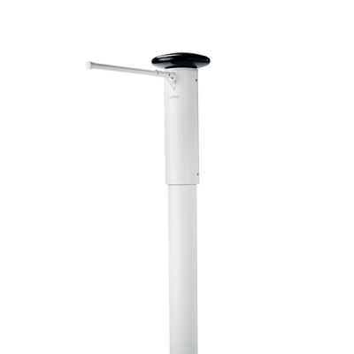 Hijsbare baniermast met hijsbare banieruithouder - Wit RAL 9010