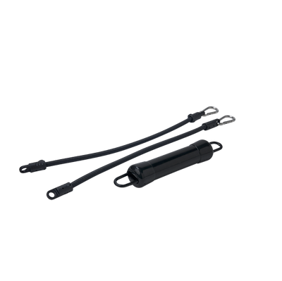 Staafgewicht zwart met elastische bandjes