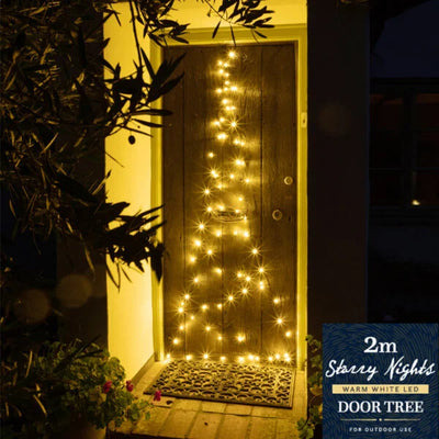 deur kerstverlichting