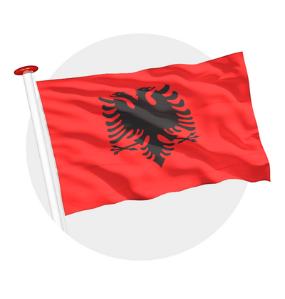 vlag Albanie