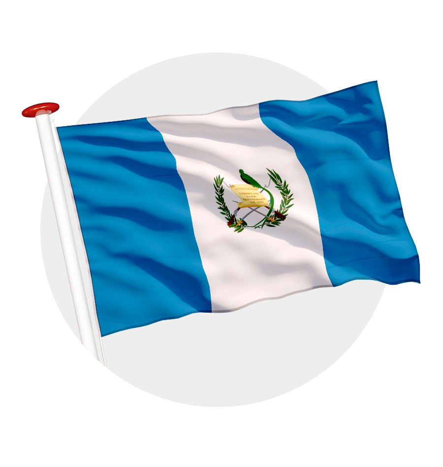 Guatemala Vlag | Unieke Design Print | Gemaakt in EU (3x5 ft / 90x150 cm Guatemala Vlag | Unieke Design Print | Gemaakt in EU (3x5 ft / 90x150 cm
