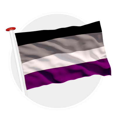 vlag A-Seksueel pride