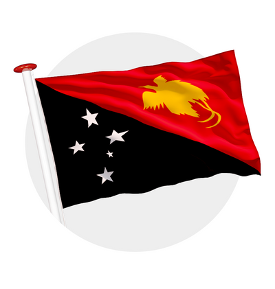 vlag Papoea Nieuw-Guinea