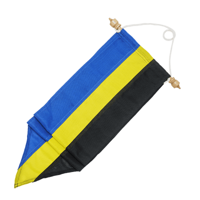 Gelderse wimpel met houten stokje voor vlaggenmast