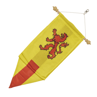 Zuid Hollandse wimpel met houten stokje voor vlaggenmast