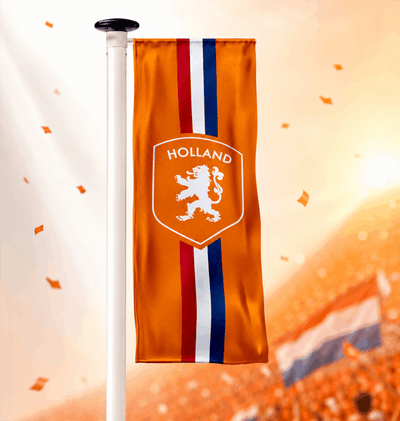 WK voetbalbanier Nederland Schild Oranje