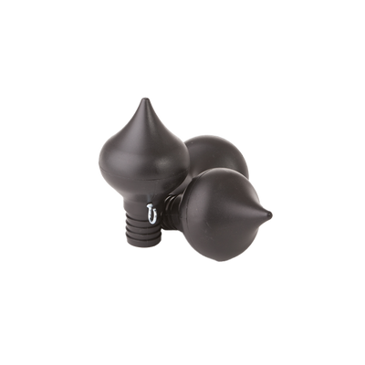 zwarte vlaggenstok knoppen