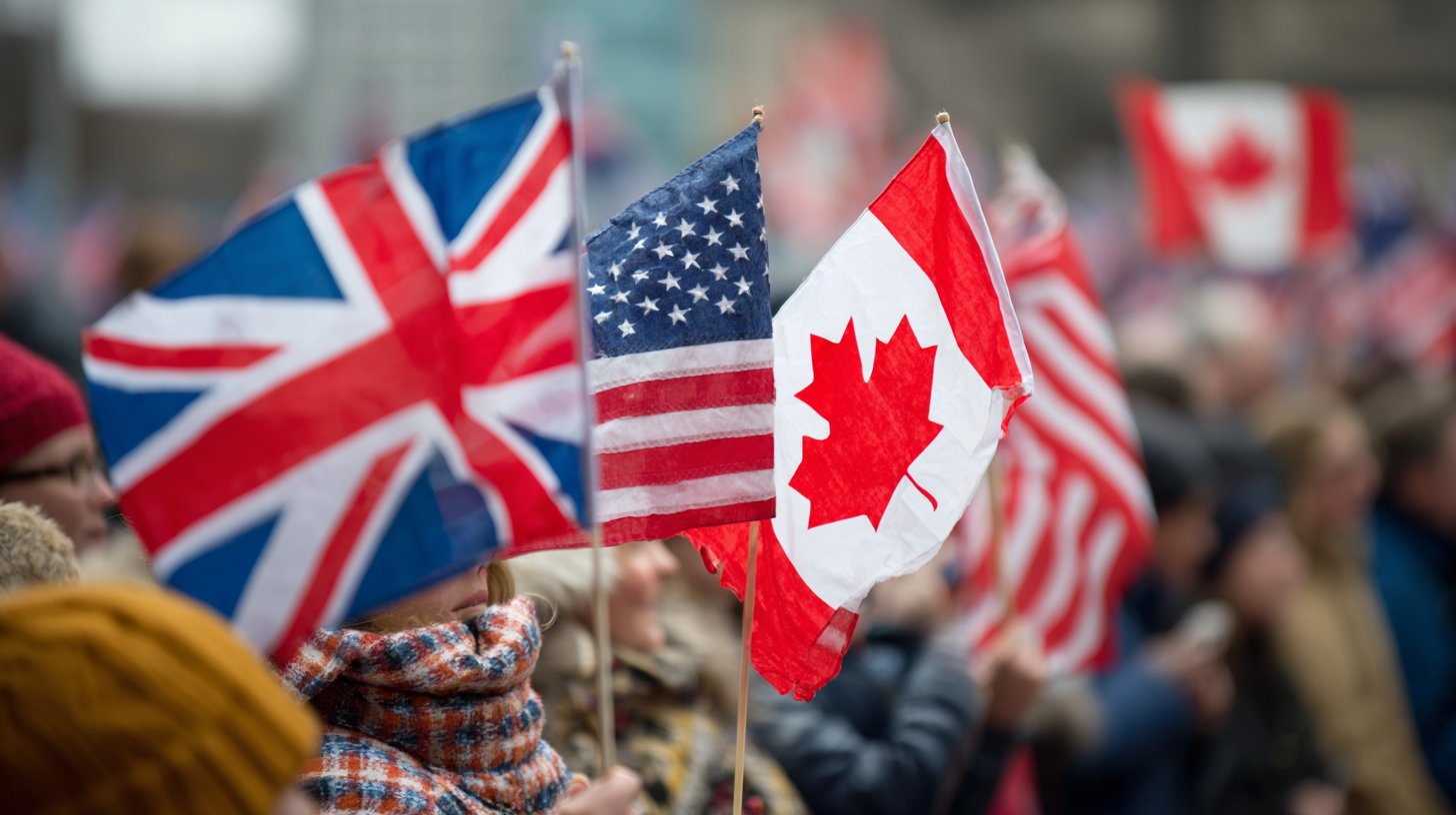 Vier vrijheid vlaggen