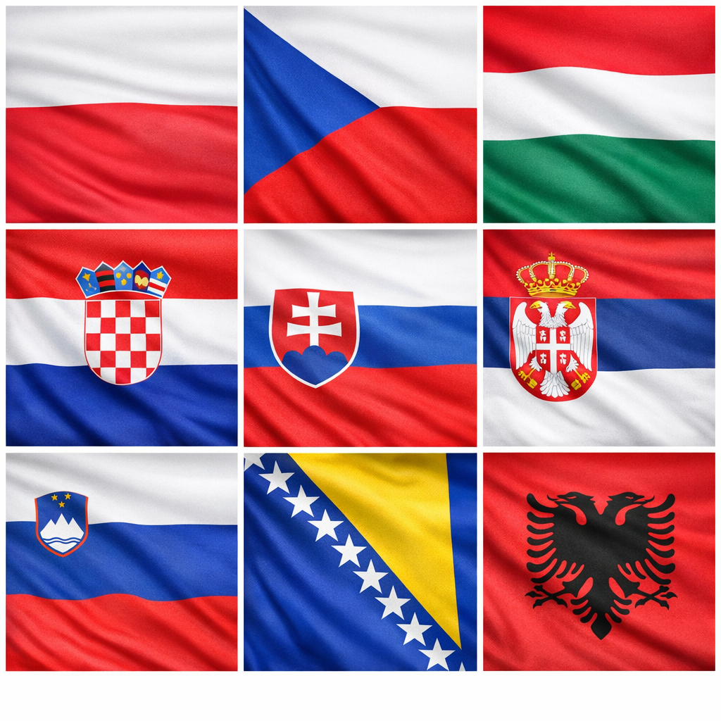 Oost-Europese vlaggen