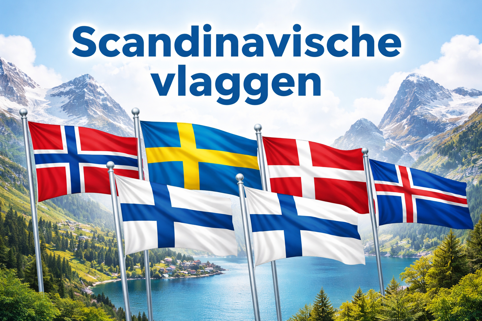 Scandinavische vlaggen