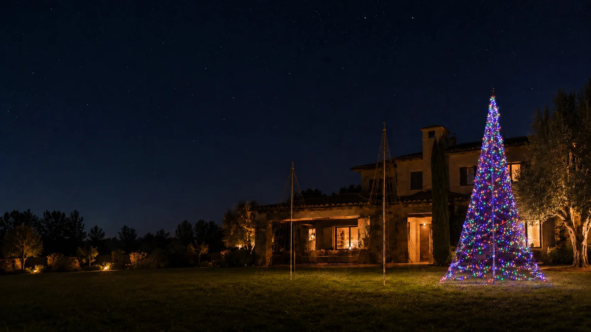 Fairybell Pro RGBW kerstverlichting in multicolor bij woning