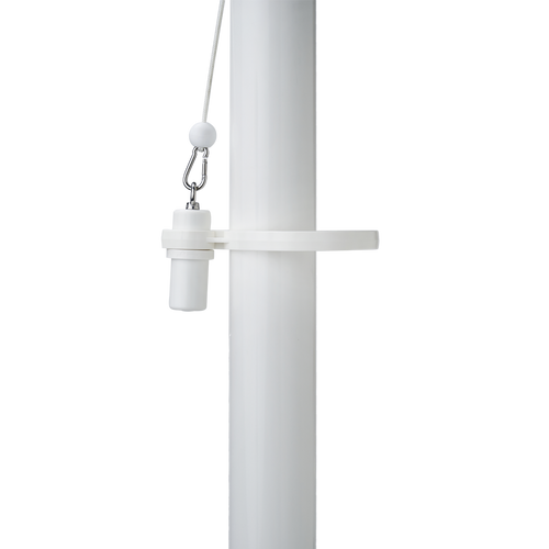 Vlaggenmast contragewicht met draairing - wit - Default Title
