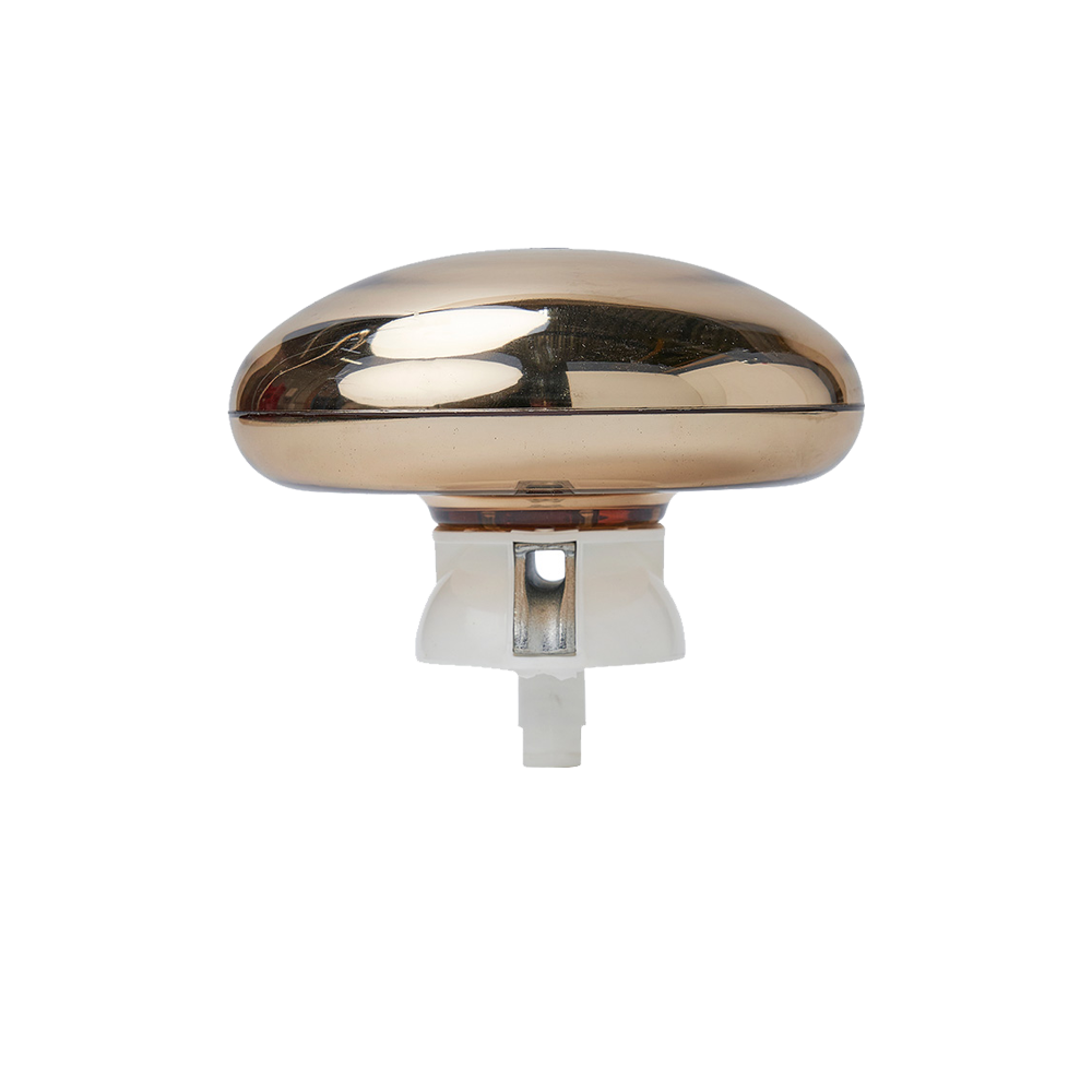 Polyester vlaggenmast goudkleurige platte knop