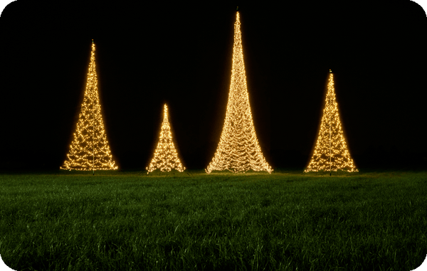 Fairybells vlaggenmast kerstverlichting