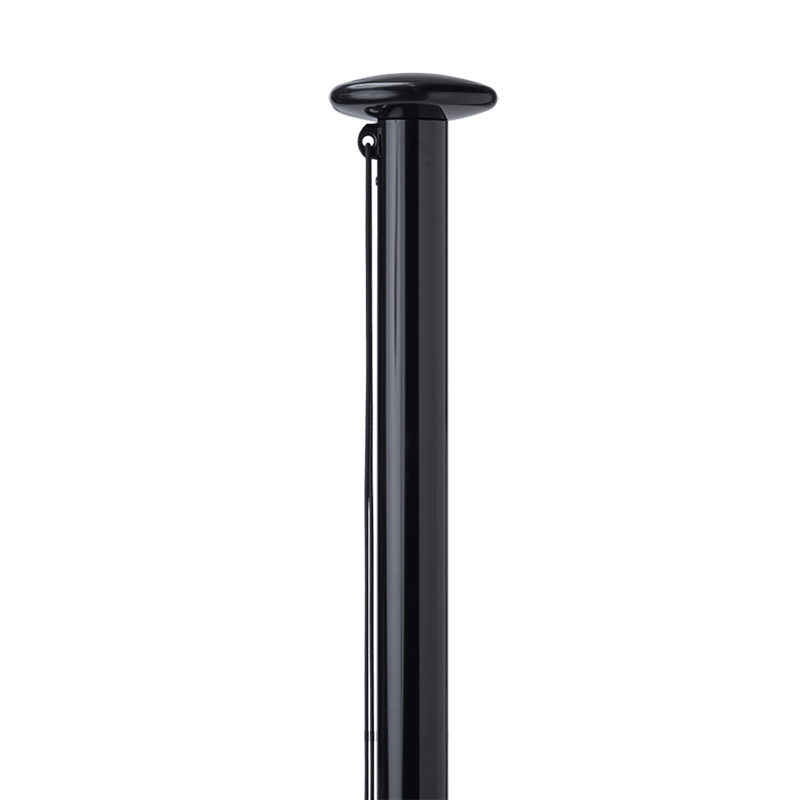 Aluminium vlaggenmast 5 meter - Zwart