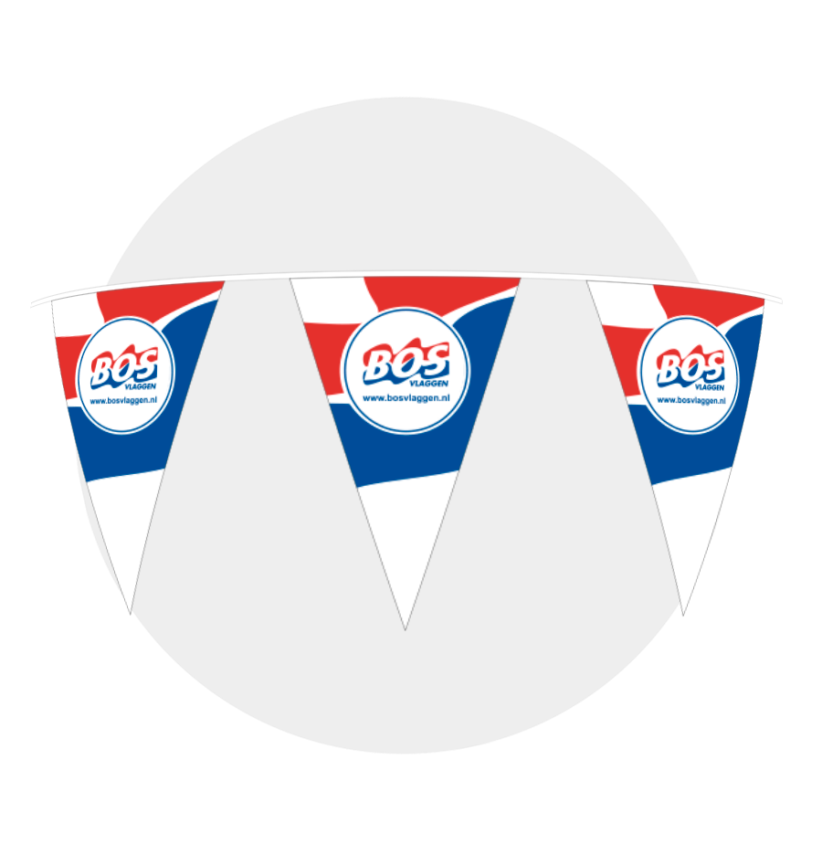 bedrukte vlaggenlijn