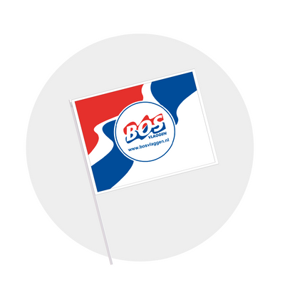 bedrukte zwaaivlaggen