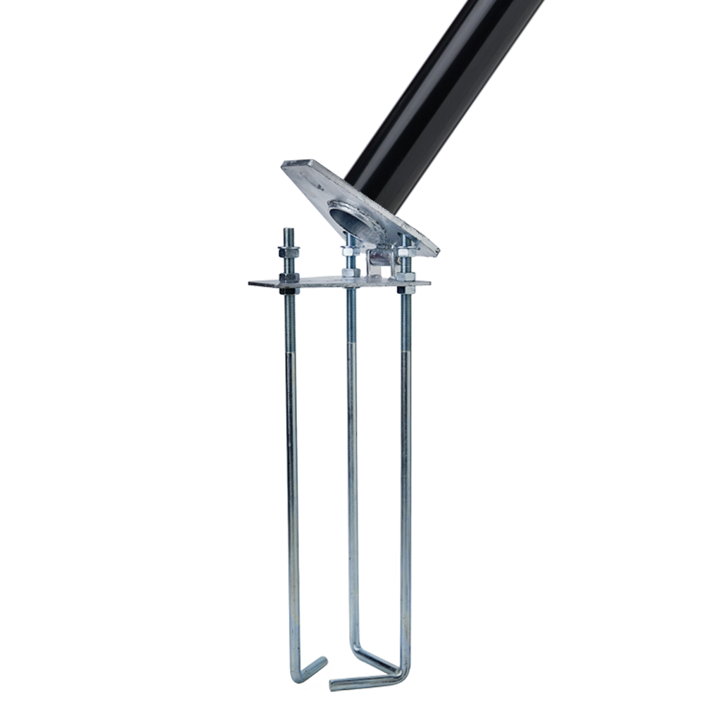 Aluminium vlaggenmast 5 t/m 8 meter - Zwart