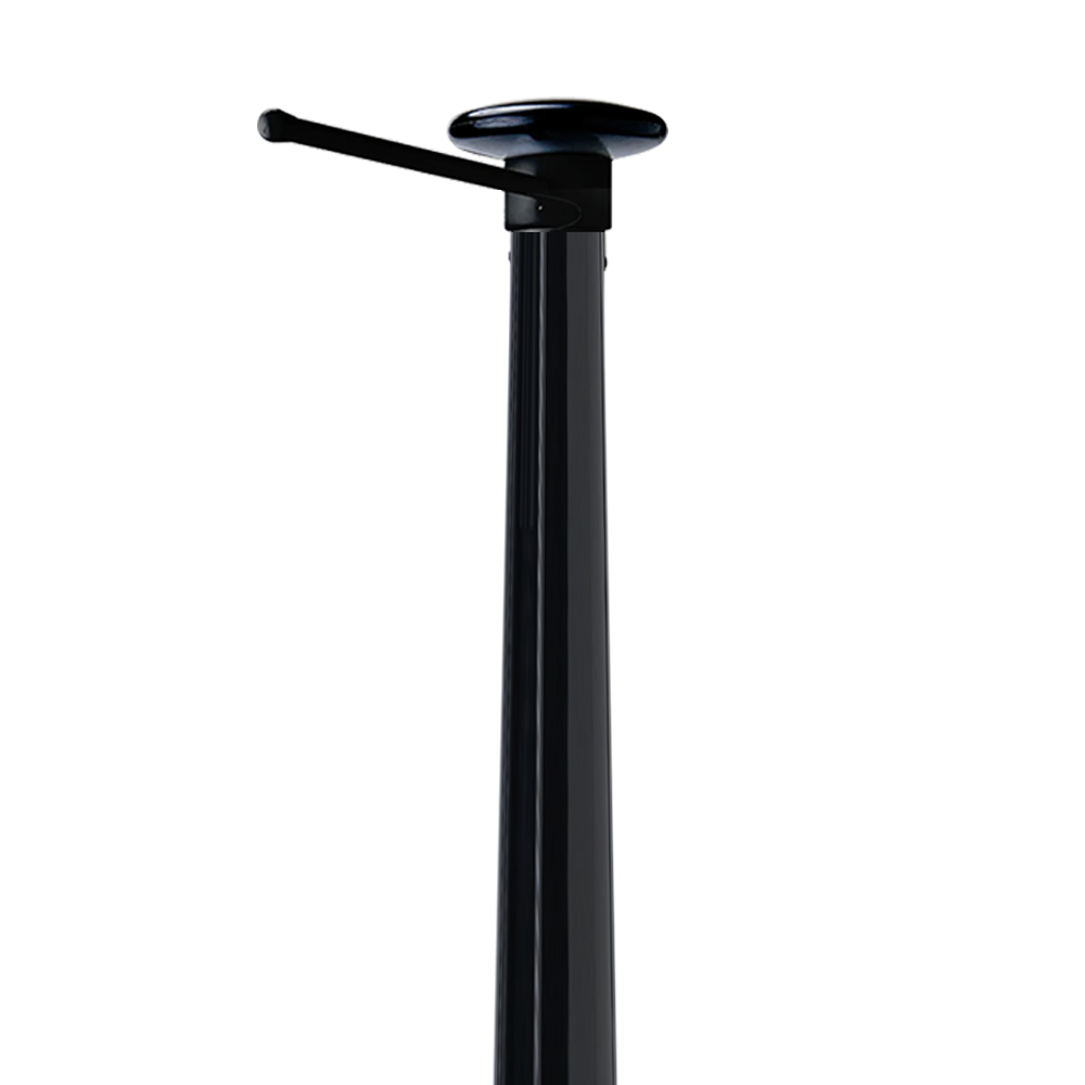 Polyester vlaggenmast 6 t/m 8 meter - Zwart