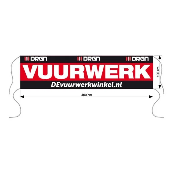 DRGN spandoek vuurwerk