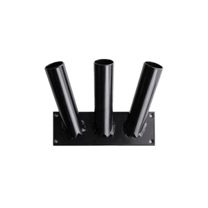 Vlaggenstokhouder 30 mm drieling - zwart