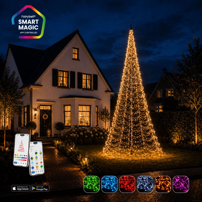 Fairybell PRO Smart Magic 7 meter met 1344 RGBW-leds in warm wit