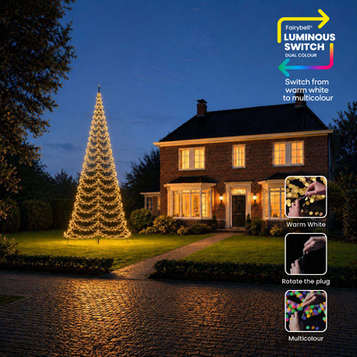Fairybell Premium Luminous Switch 8 meter met 3024 leds in warm wit