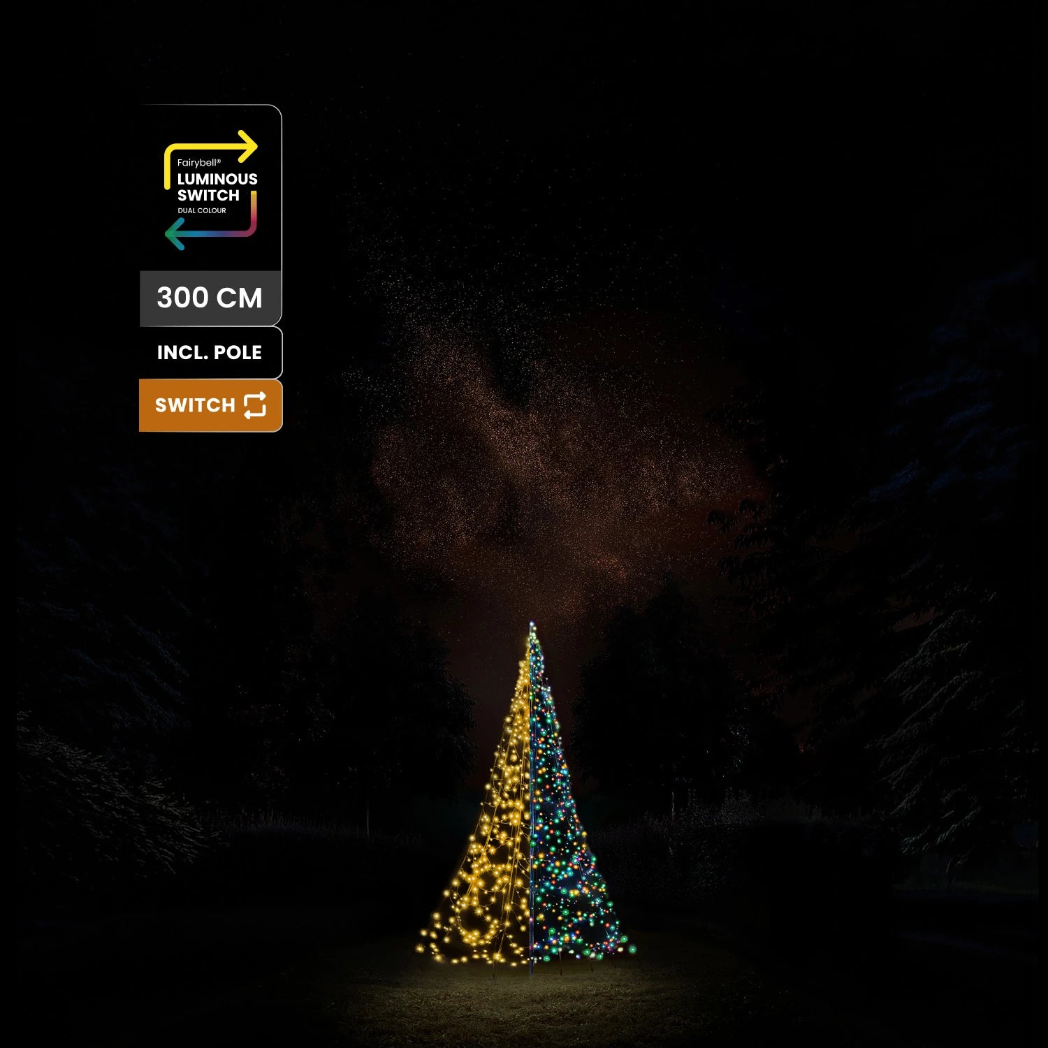 Fairybell Premium Luminous Switch 3 meter 576 LED productafbeelding