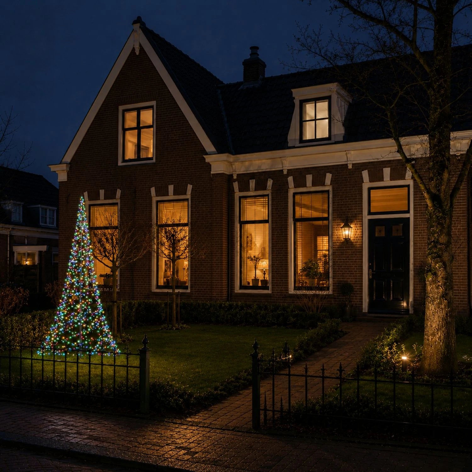 Fairybell Premium Luminous Switch 3 meter 576 LED sfeerbeeld met multicolor licht