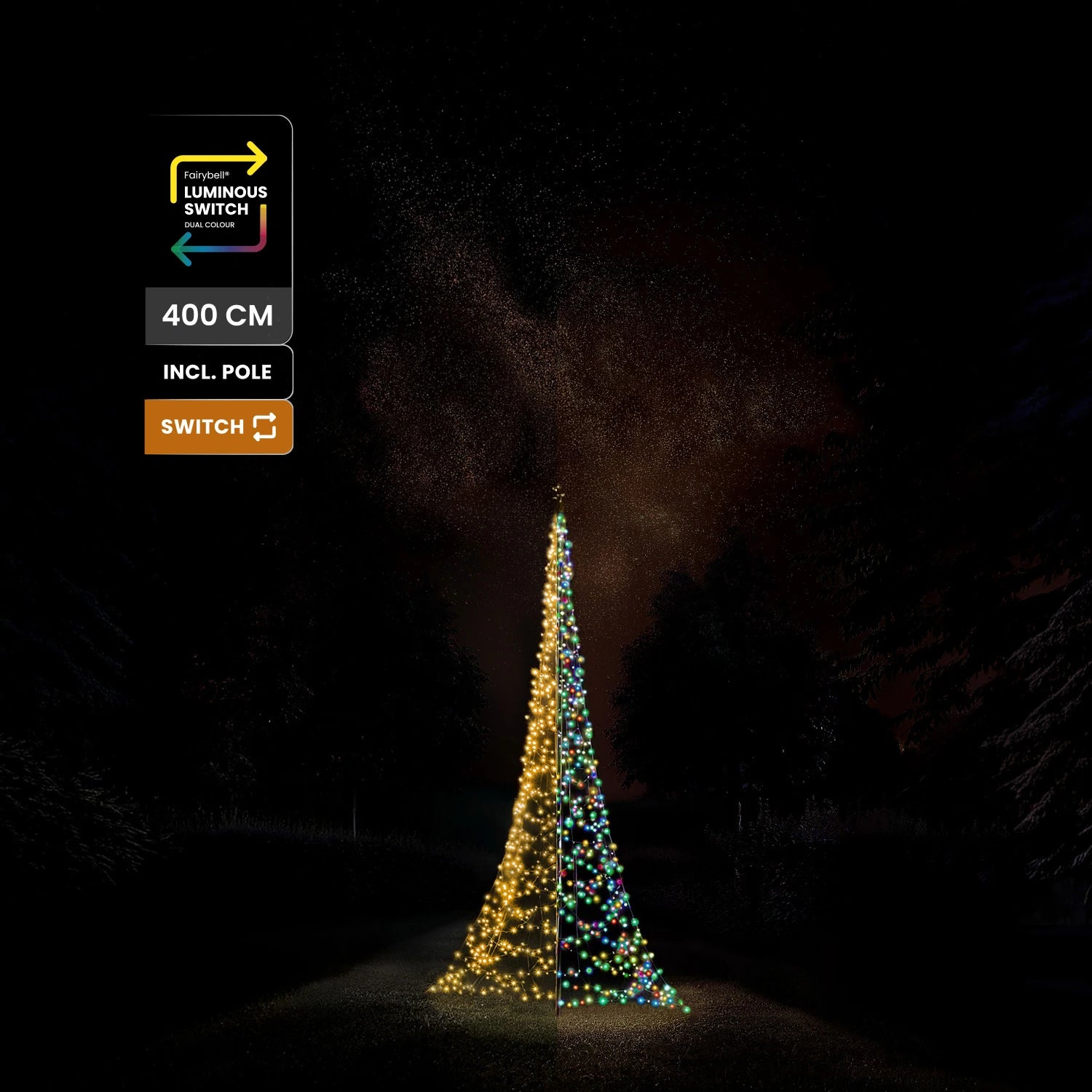 Fairybell Premium Luminous Switch 4 meter 1536 LED productafbeelding