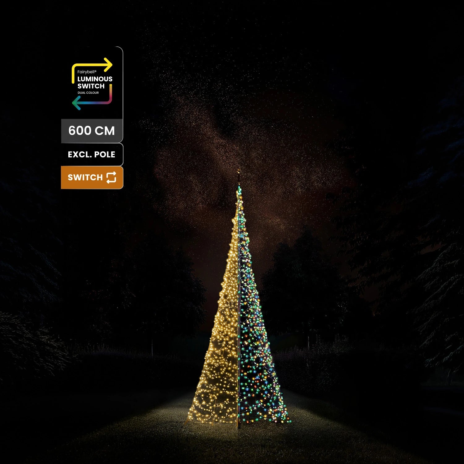 Fairybell Premium Luminous Switch 6 meter 2048 LED productafbeelding
