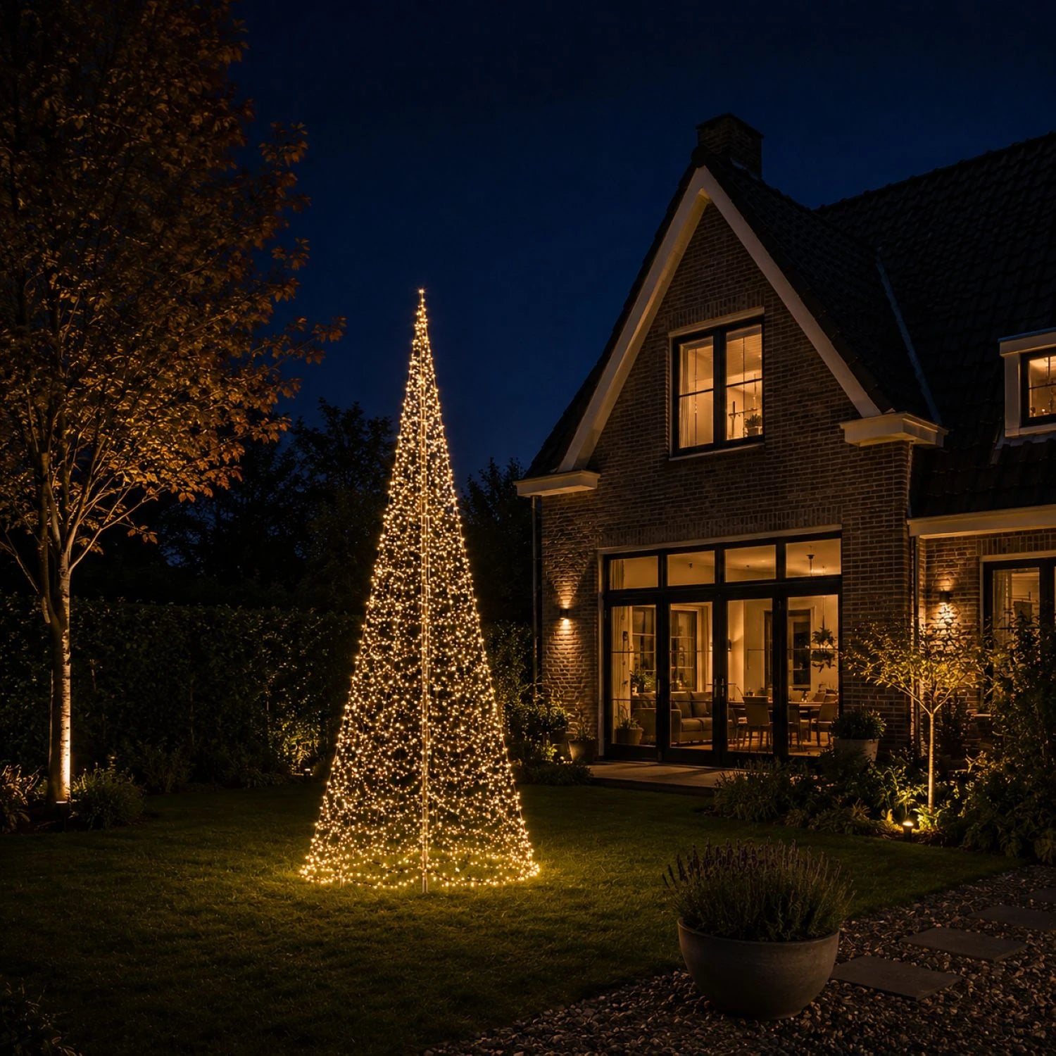 Fairybell Premium Luminous Switch 6 meter 2048 LED sfeerbeeld met warmwit licht