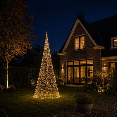 Fairybell Premium Luminous Switch 6 meter 2048 LED sfeerbeeld met warmwit licht
