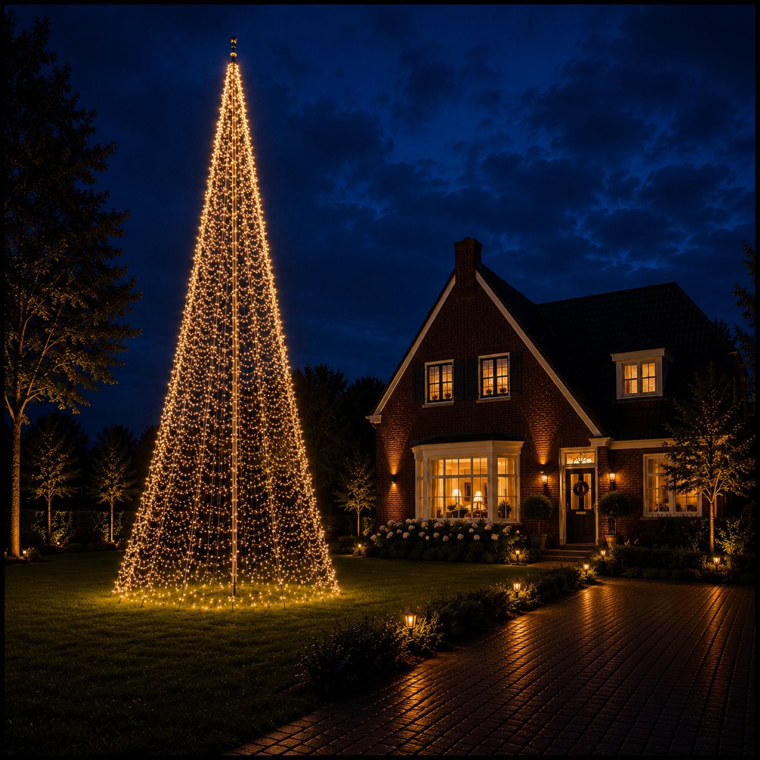 Fairybell PRO Smart Magic 10 meter met 1792 RGBW-leds in warm witte verlichting
