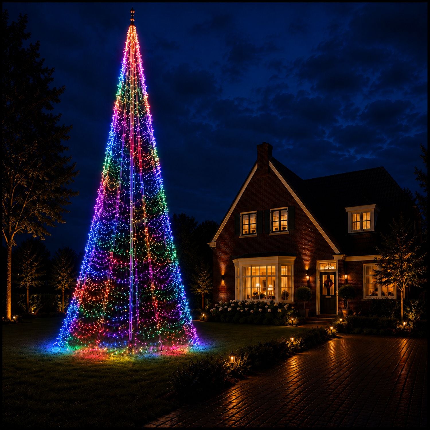 Fairybell PRO Smart Magic 12 meter met 2048 RGBW-leds in multicolour verlichting