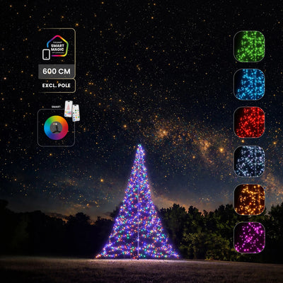 Fairybell Pro Smart Magic 6 meter 1152 LED RGBW met multicolor licht