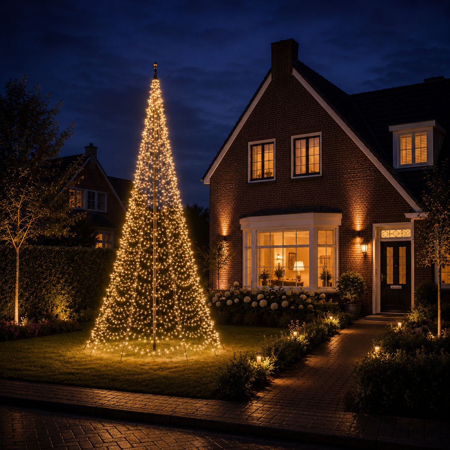 Fairybell PRO Smart Magic 6 meter met 1152 RGBW-leds in warm witte verlichting