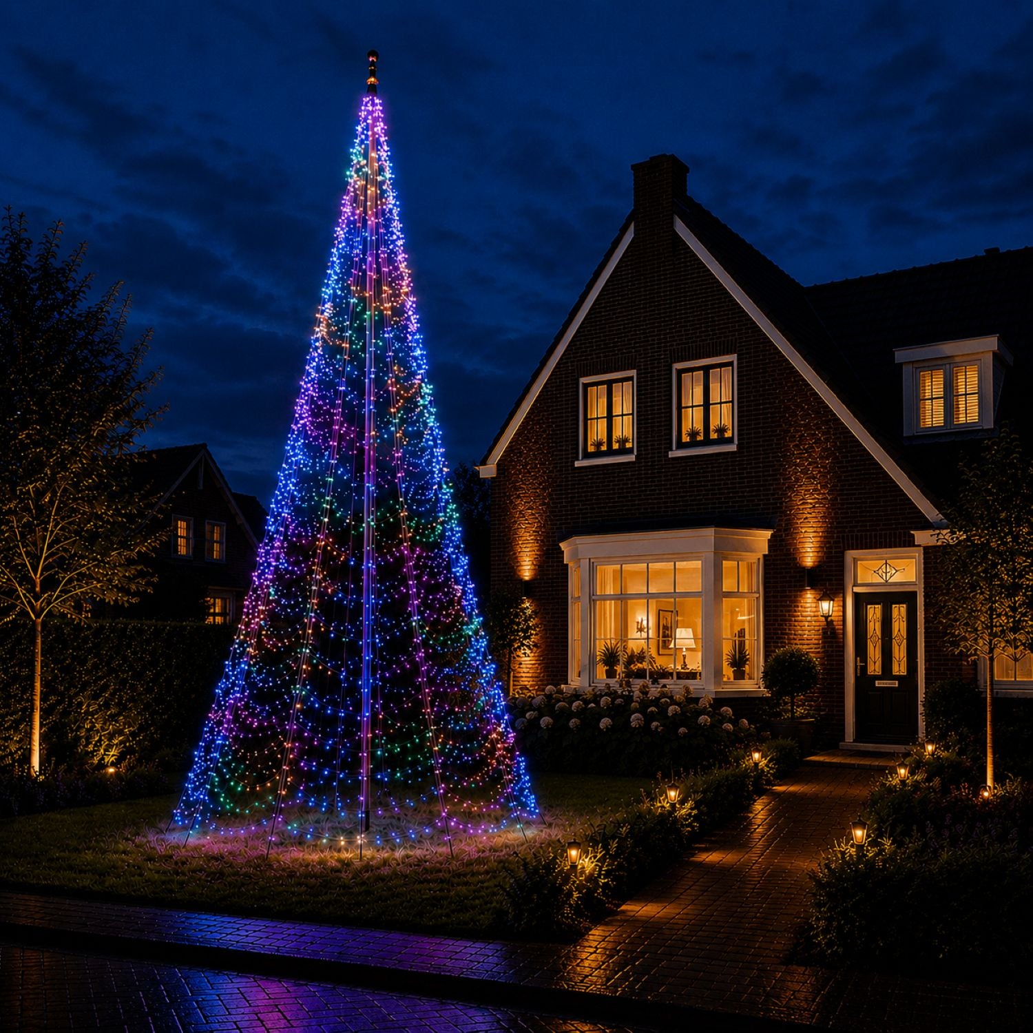 Fairybell PRO Smart Magic 8 meter met 1536 RGBW-leds in multicolour verlichting