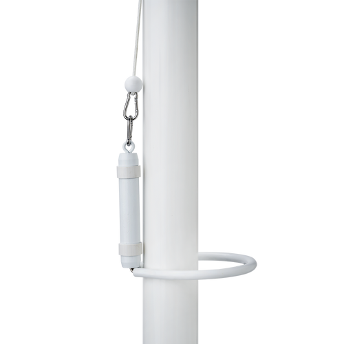 Vlaggenmast gewicht met vaste ring - Wit - Default Title