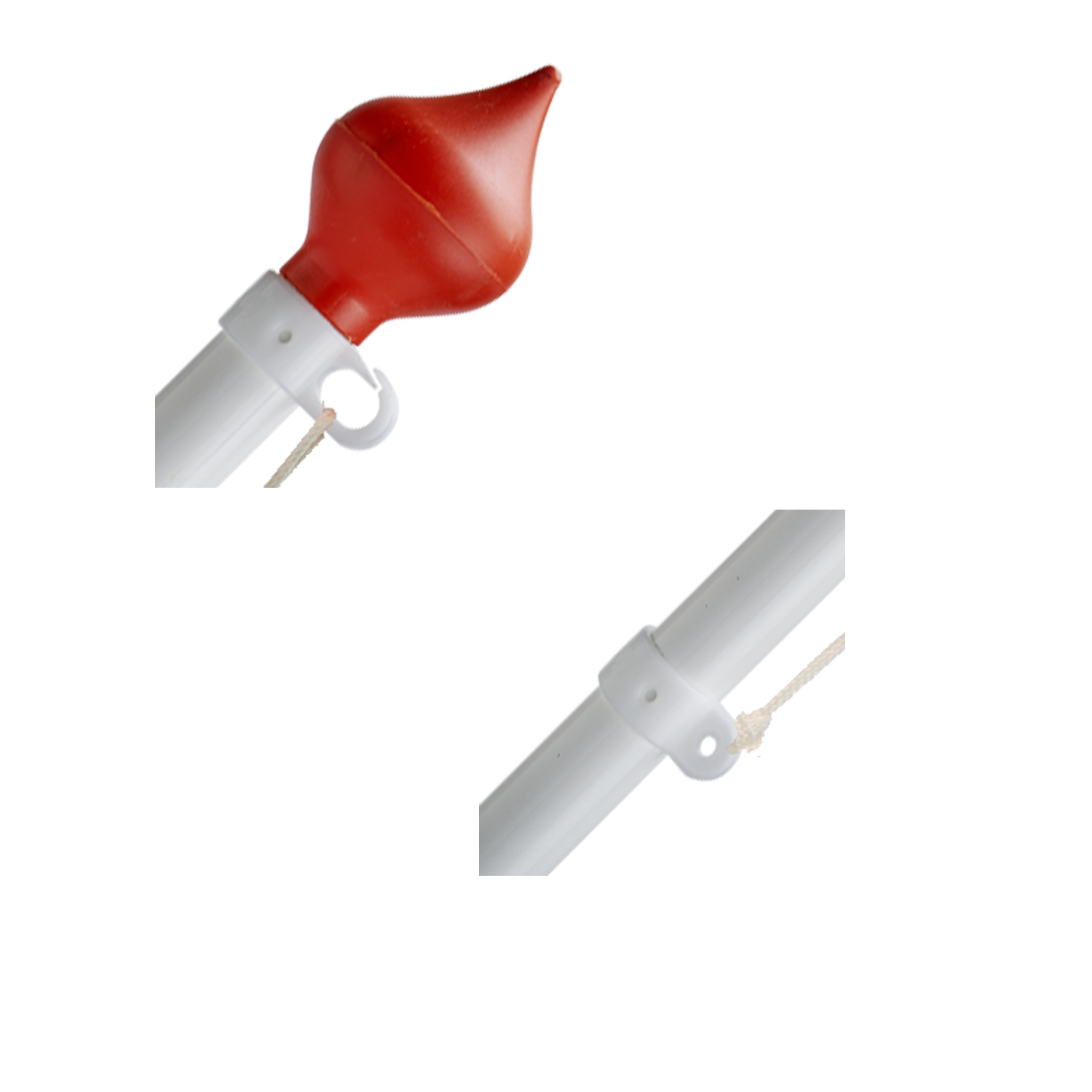 Clips voor halfstok vlaggen