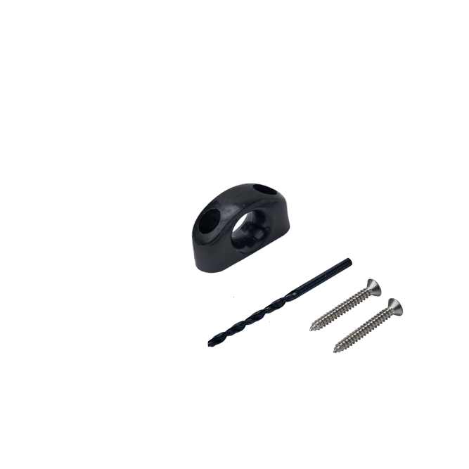 Koordgeleiders schrootogen zwart