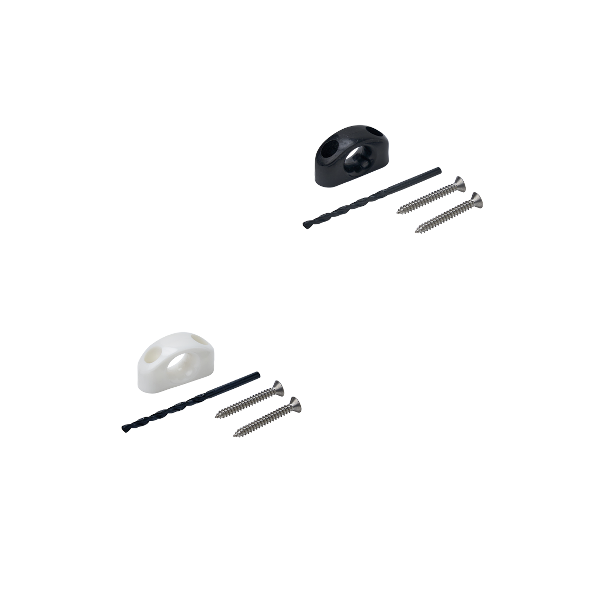 Koordgeleiders schrootogen zwart wit
