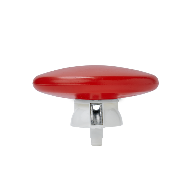 Polyester vlaggenmast oranje knop