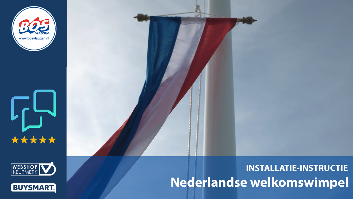 Welkomswimpel phangen