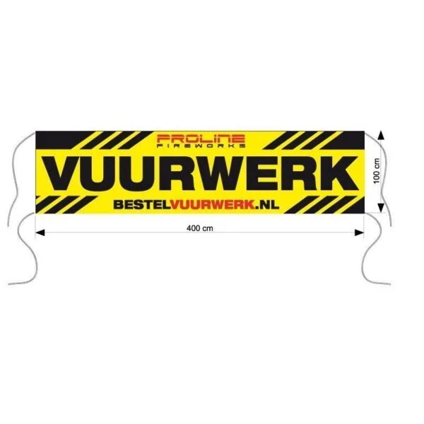 PROline vuurwerk spandoek