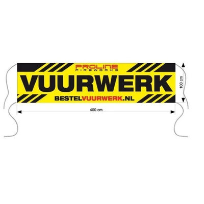 PROline vuurwerk spandoek