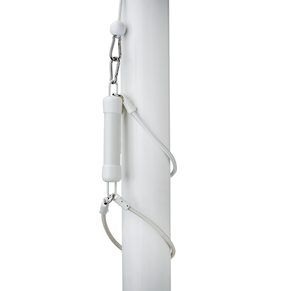 Staafgewicht wit met elastische bandjes